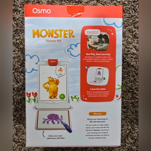 Osmo Monster Starter Kit for iPad Ages 5-10 3 Educational Games New Sealed - Picture 4 of 5